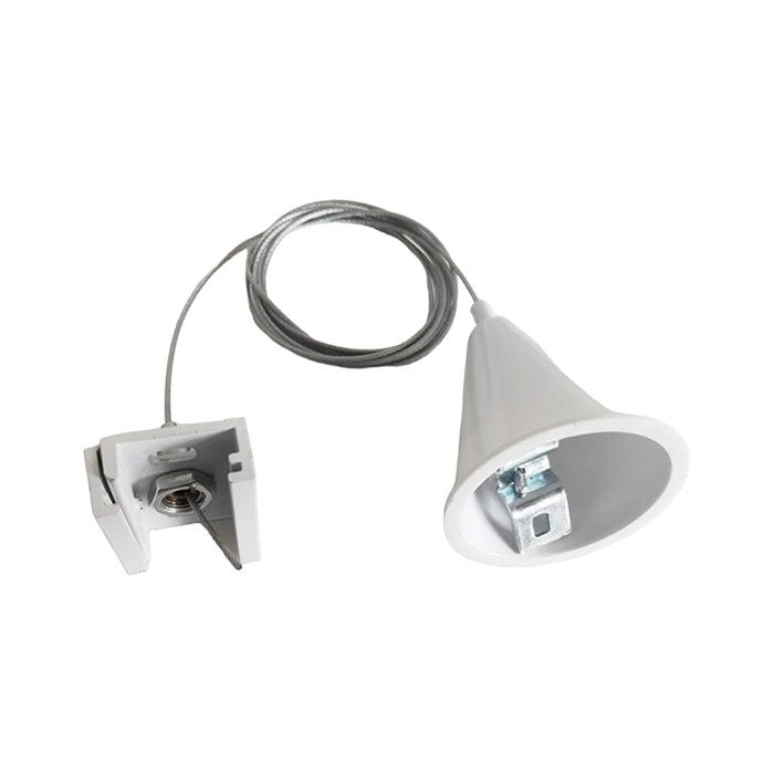 Set sospensione per illuminazione su binario trifase, 3 metri, bianco, Pro