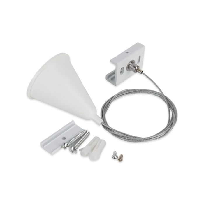 Set sospensione per illuminazione su binario trifase, 3 metri, bianco, Pro