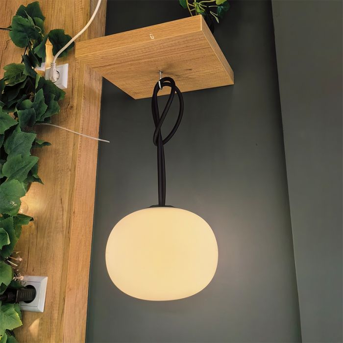 Lampada solare a sospensione per esterni, Pien, 1W, 2700K LED, IP54