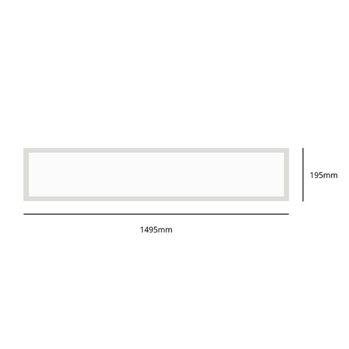 Pannello LED 20x150 - 32W - 3000K/4000K/6000K - UGR<17 - retroilluminato