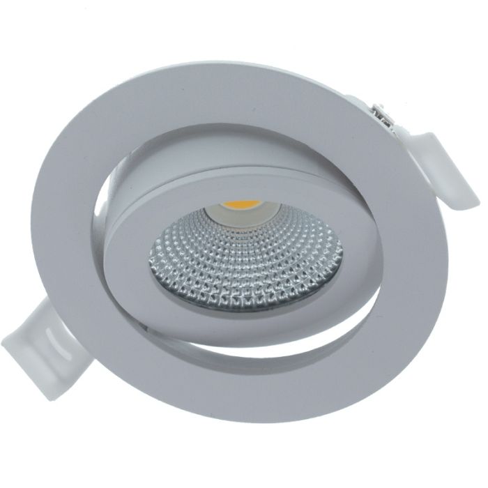 Downlight bianco in alluminio, Wimke, 5W, RGBW LED, IP54