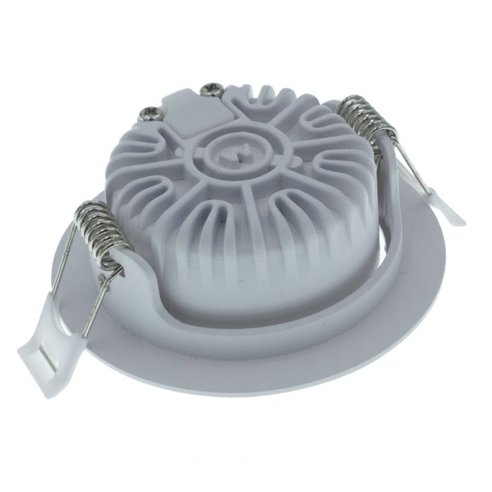 Downlight bianco in alluminio, Wimke, 5W, RGBW LED, IP54