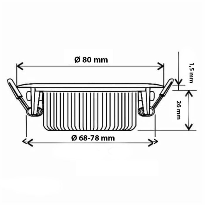 Downlight bianco in alluminio, Wimke, 5W, RGBW LED, IP54