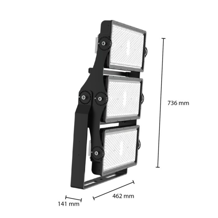 Illuminazione d'area a LED Hemmo - 750W - 5500K - IP66