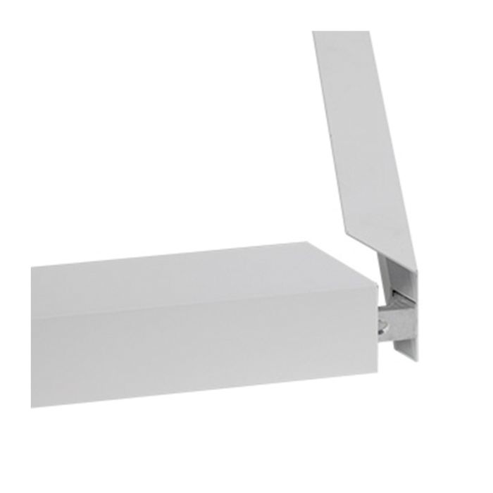 Cornice bianca a scatto da superficie 60x60