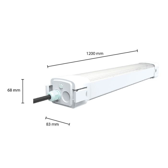 Barra LED tri-proof 120 cm - Alinah - 40W - 4500K - IP65