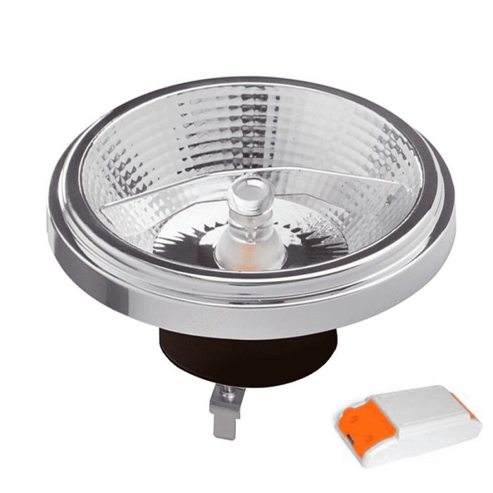 Bisolux lampada LED G53 (AR111) regolabile Cuma, nero, 12W, dim to warm