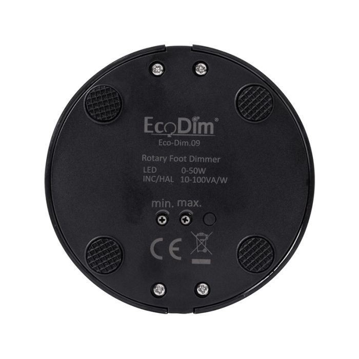 Dimmer da pavimento LED nero 0-50W