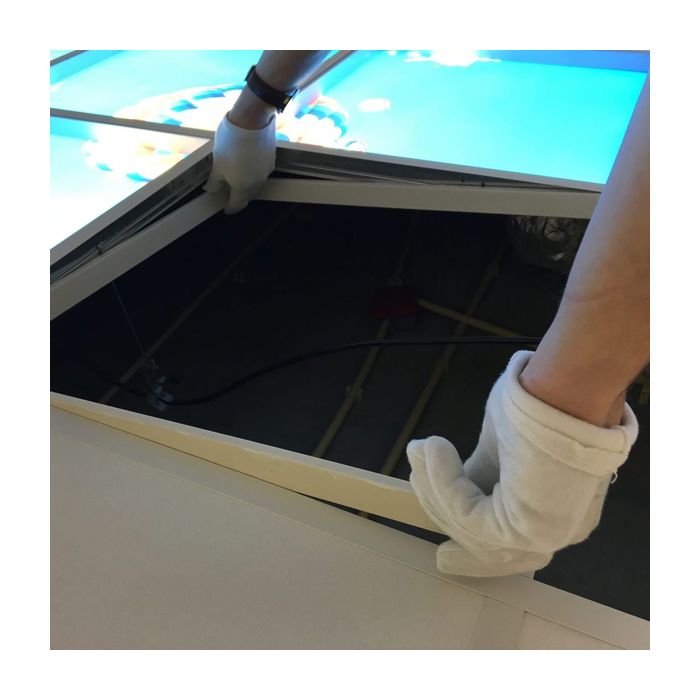 Stampa fotografica nuvola - set di 4 lastre acriliche con stampa, per pannelli LED 60x60 cm