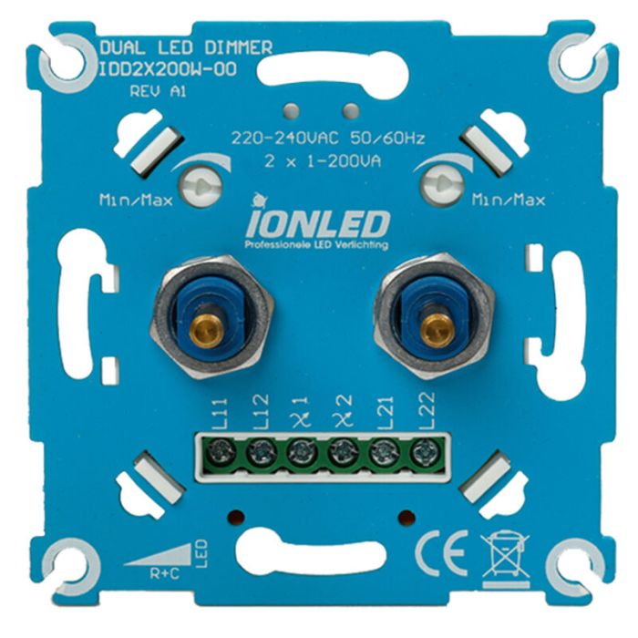 Doppio dimmer LED - 2x0,3-200W