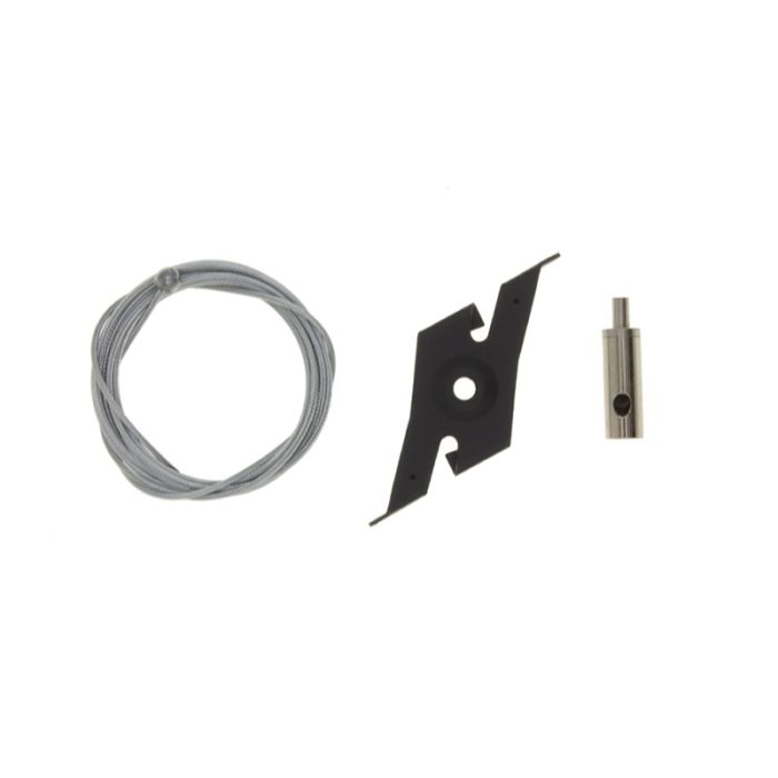 Set sospensione per illuminazione su binario trifase, 2 metri, nero, Pro