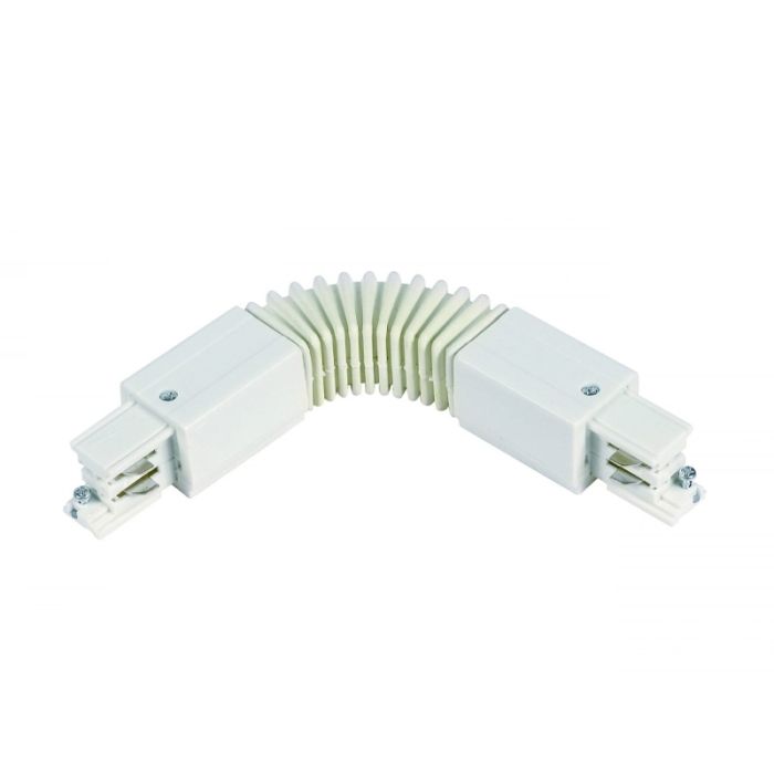Connettore flessibile per illuminazione su binario trifase, bianco, Pro