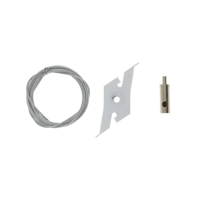 Set sospensione per illuminazione su binario trifase, 2 metri, bianco, Pro
