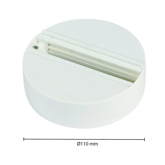 Monopunto per illuminazione su binario trifase, bianco, Pro