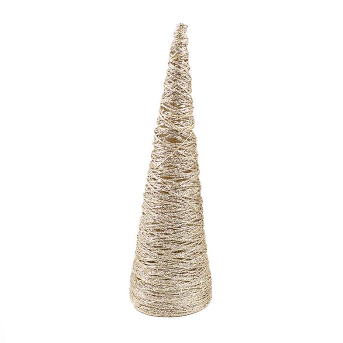 Cono di Natale da 78 cm con 40 LED, funzionamento a batteria con timer
