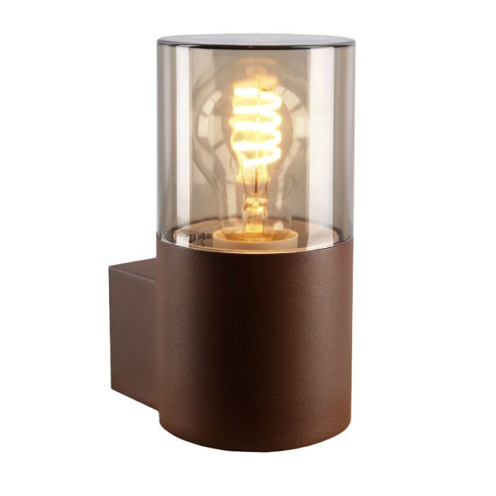 Lampada da esterno color ruggine moderna, Sanel, IP44