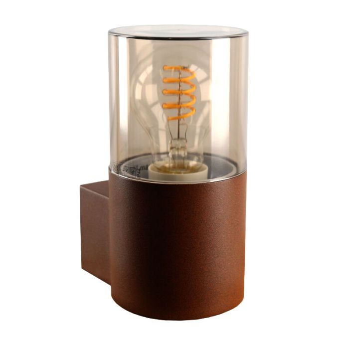 Lampada da esterno color ruggine moderna, Sanel, IP44