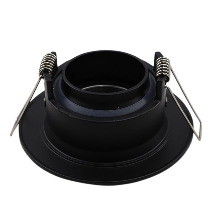 Faretto da incasso per bagno nero in alluminio, Jorin, IP65