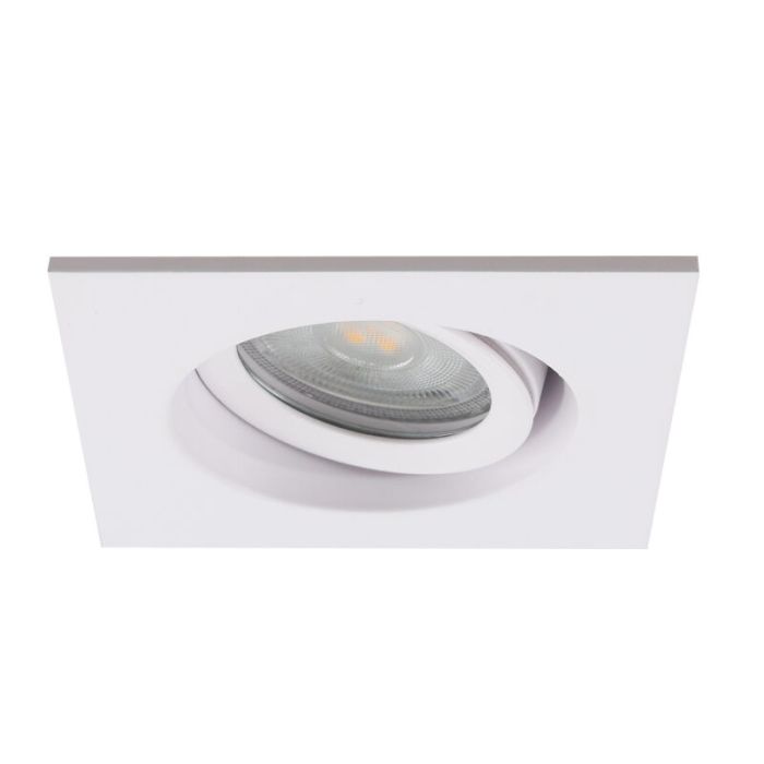 Faretto da incasso per bagno bianco in alluminio, Jorin, IP65