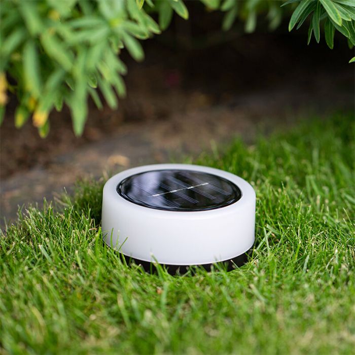 Faretto da giardino bianco in plastica, Nermin, 1W, 2700K LED, IP44