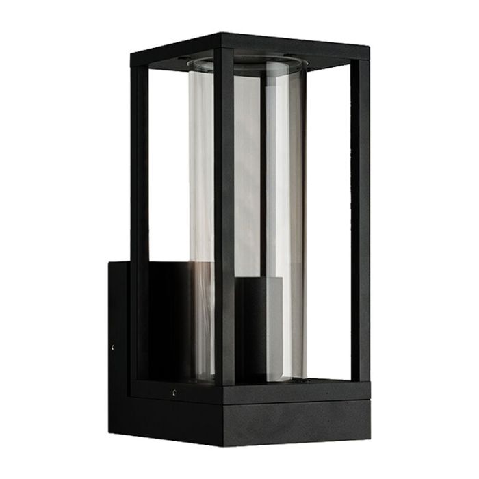 Lampada da esterno nera in alluminio, Nadja, IP44