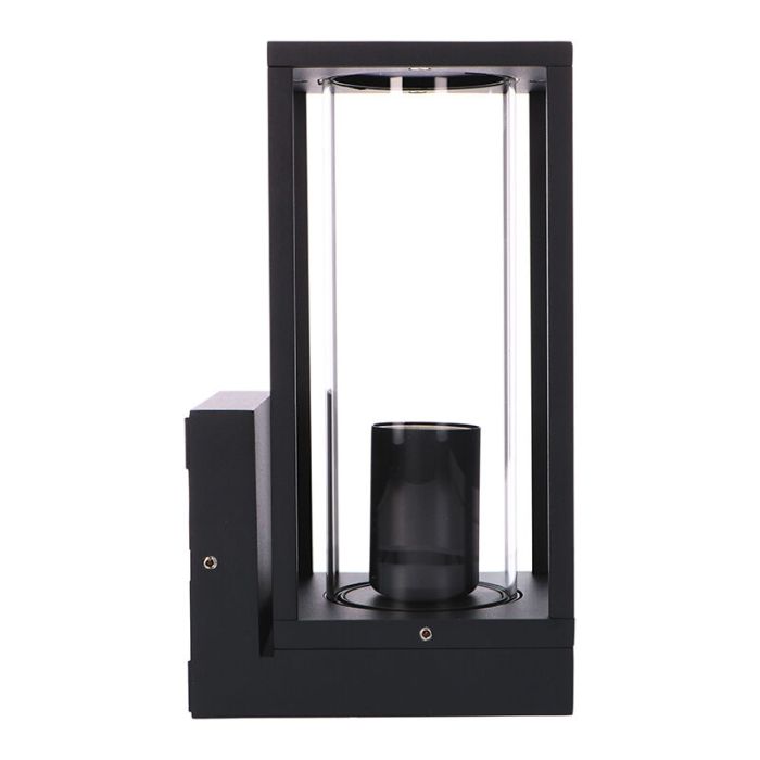 Lampada da esterno nera in alluminio, Nadja, IP44