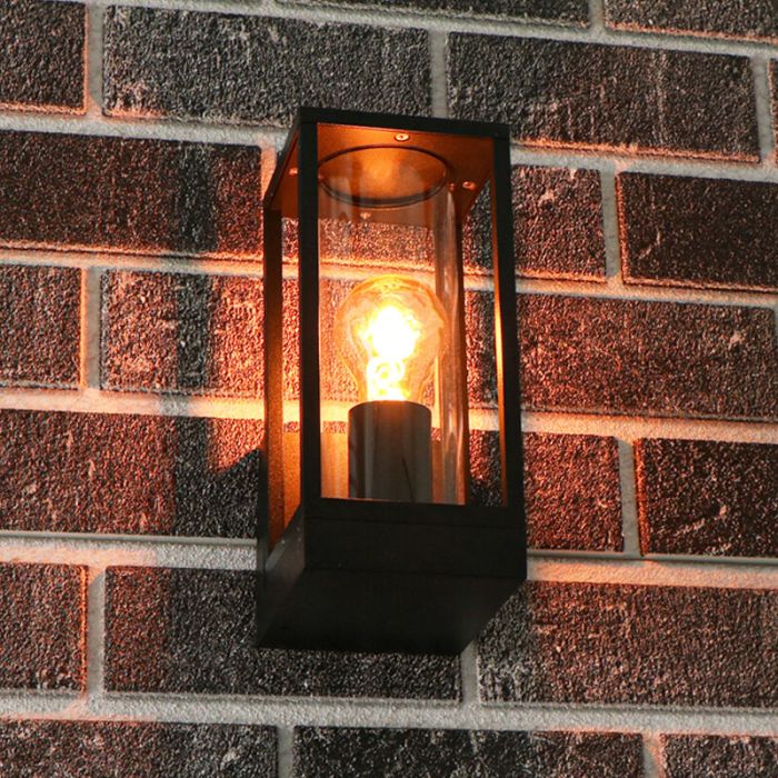 Lampada da esterno nera in alluminio, Nadja, IP44