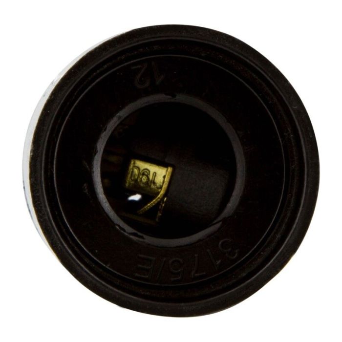 Presa E14 liscia, nera
