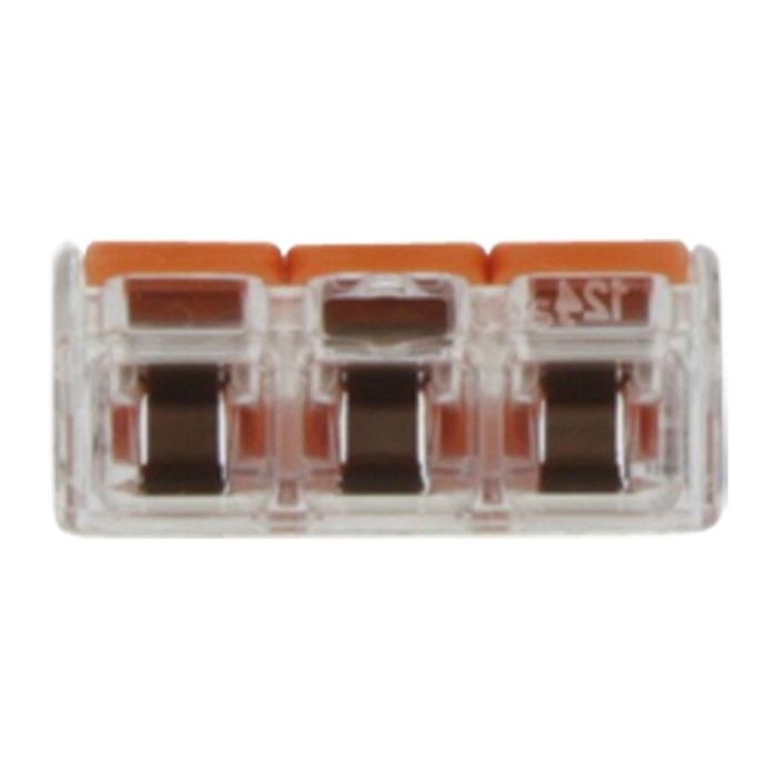 Wago Morsetto per saldatura 3 fori 4mm, richiudibile