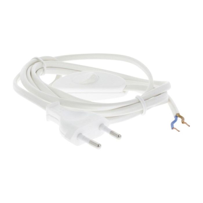 Cavo di collegamento Q-Link max 1200w 2 x 0,75 mm. 1,8 m bianco con interruttore