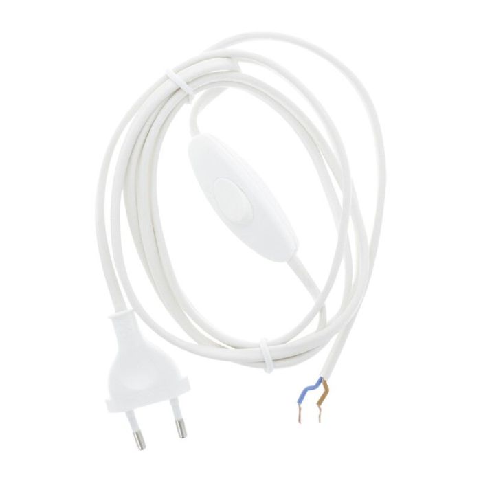 Cavo di collegamento Q-Link max 1200w 2 x 0,75 mm. 1,8 m bianco con interruttore