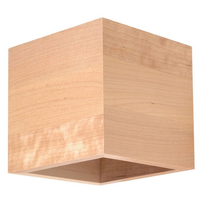 Lampada da parete up down in legno marrone, Andro