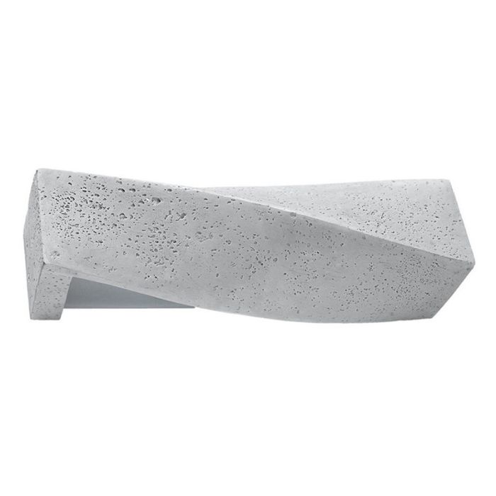Applique da parete in cemento grigia, Annick