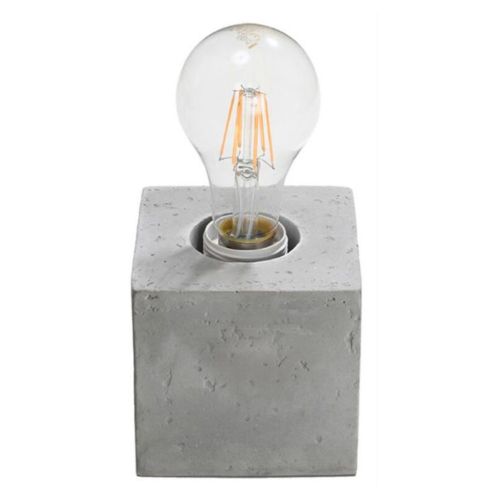 Lampada da tavolo in cemento grigia, Anniko