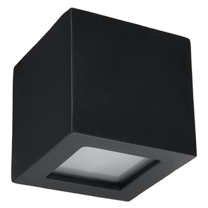 Lampada da parete up down in vetro nera, Caitlin