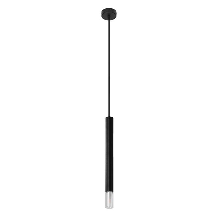 Lampada a sospensione in vetro nera, Ishani