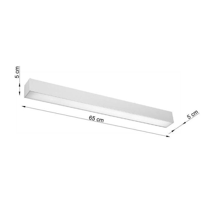 Applique da parete in alluminio grigia, Mascha, 22W, 3000K LED