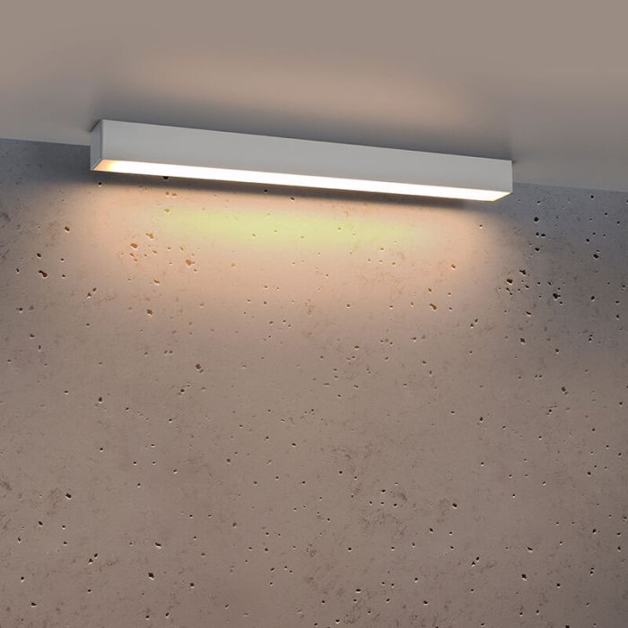 Lampada da soffitto in alluminio bianca, Mascha, 22W, 3000K LED