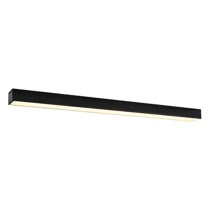 Applique da parete in alluminio nera, Mascha, 48W, 3000K LED