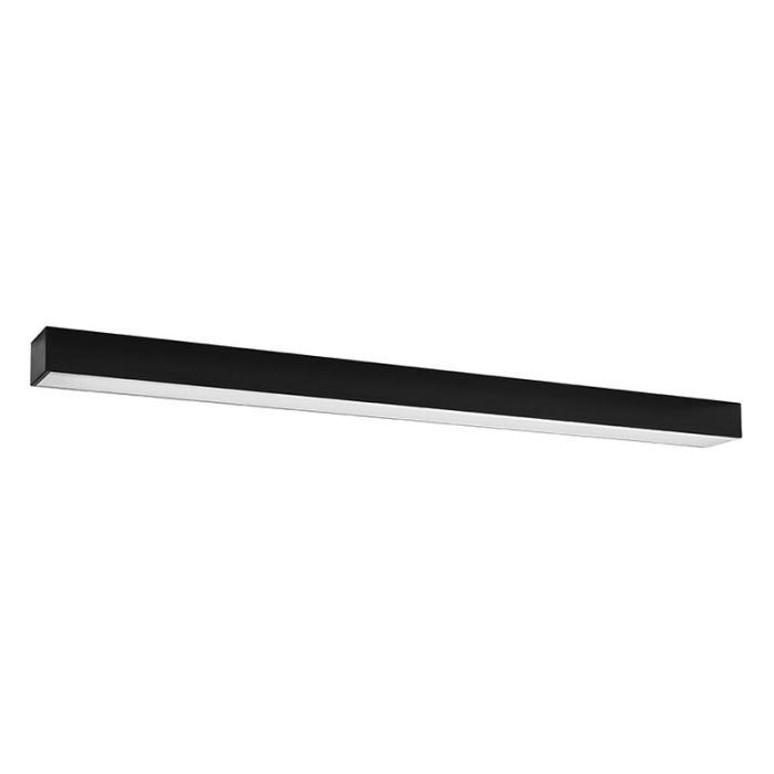 Applique da parete in alluminio nera, Mascha, 48W, 3000K LED