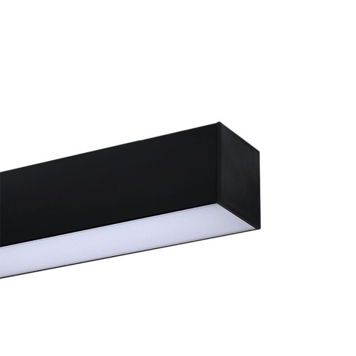 Applique da parete in alluminio nera, Mascha, 48W, 3000K LED