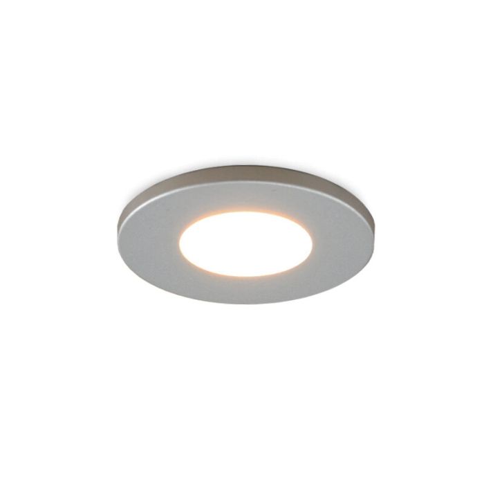 2 faretti da incasso cromati per veranda Dico, IP65, con set di connessione e telecomando