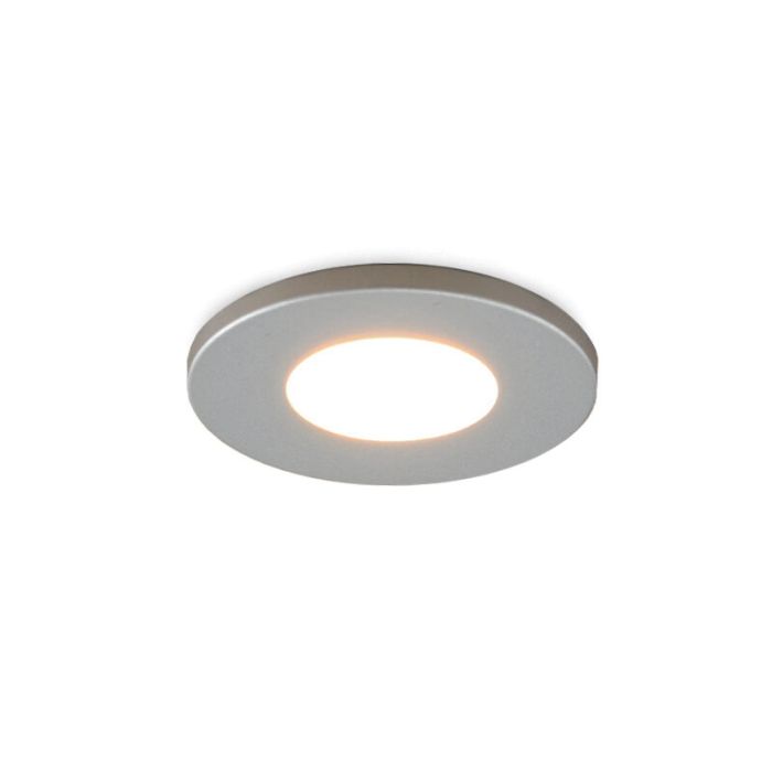 8 faretti da incasso cromati per veranda Dico, IP65, con set di connessione e telecomando