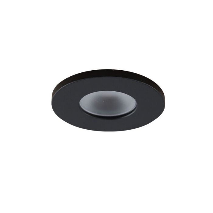 3 faretti da incasso neri per veranda Dico, IP65, con set di connessione e telecomando