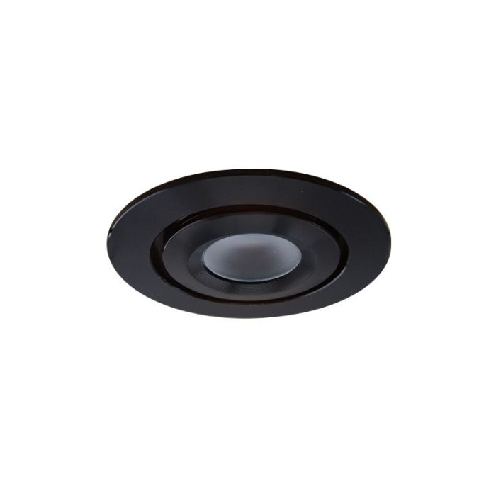 3 faretti da incasso orientabili per veranda Rona, IP44, con set di connessione e telecomando, nero