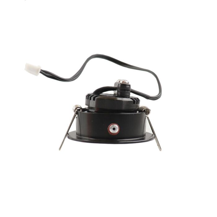 5 faretti da incasso orientabili per veranda Rona, IP44, con set di connessione e telecomando, nero