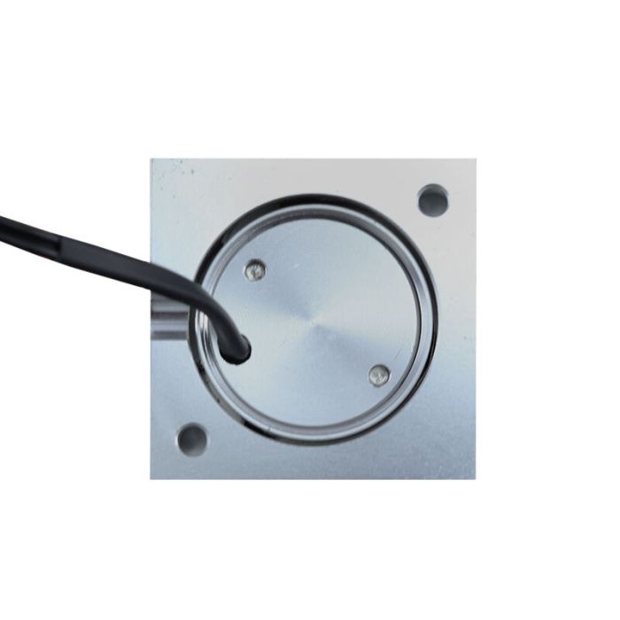 8 faretti da superficie cromati quadrati per veranda Fredo, IP44, con set di connessione e telecomando