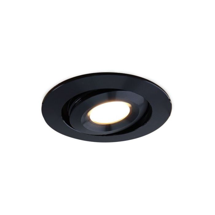 6 faretti da incasso smart orientabili per veranda Rona, IP44, con set di connessione, nero