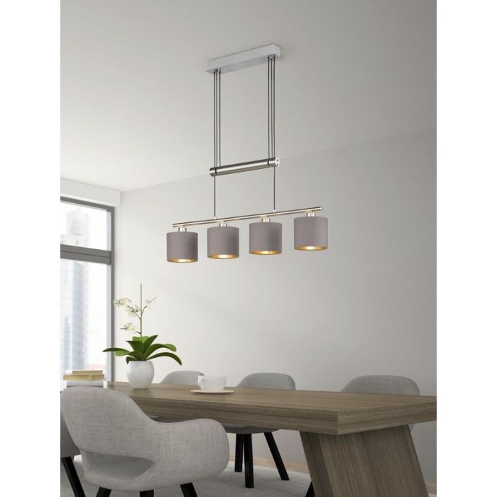 Lampada a sospensione in nichel metallo, Nordby