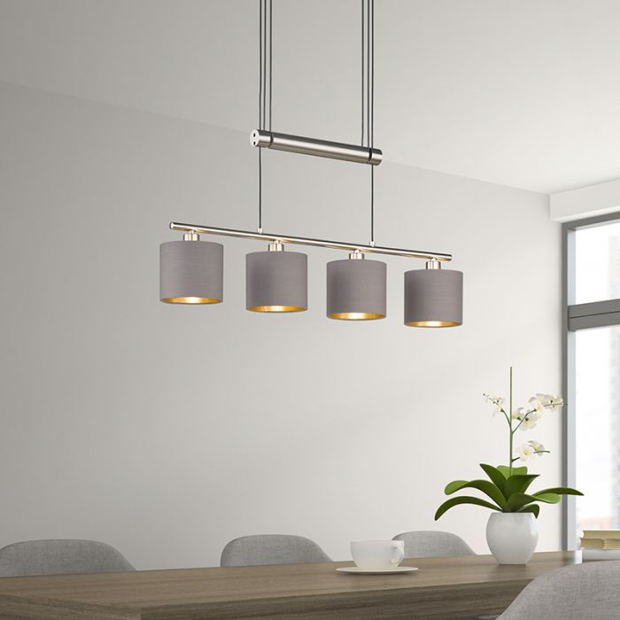 Lampada a sospensione in nichel metallo, Nordby